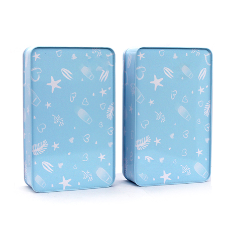 Cosmetic Rectangular Printed Tin Can